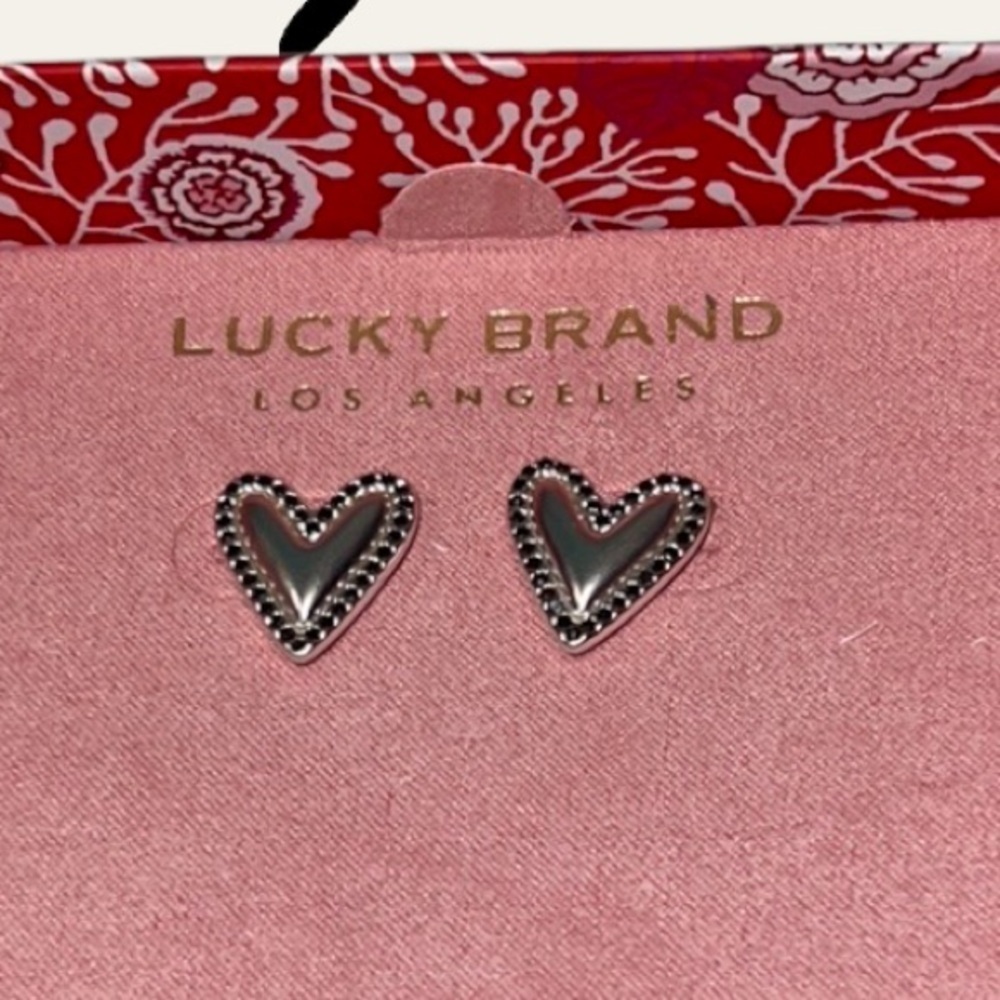 LUCKY BRAND HEART EARRINGS